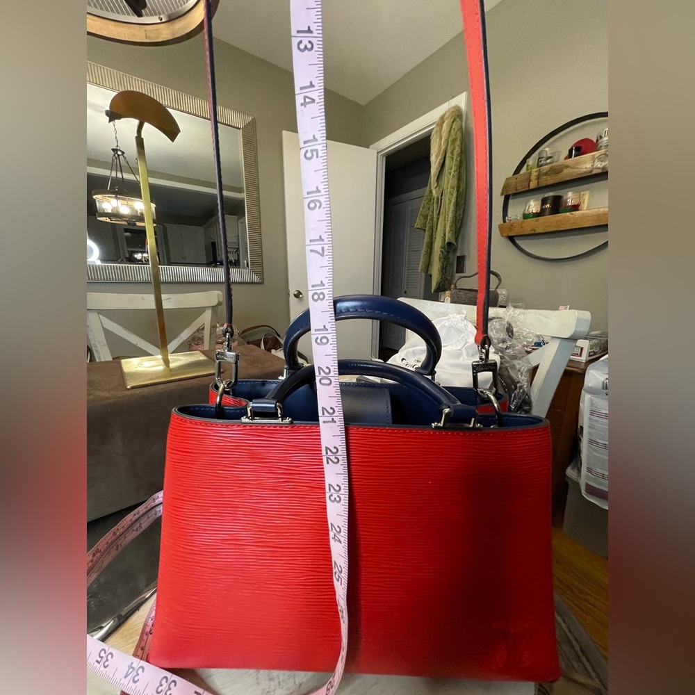 *Like New* Louis Vuitton Red EPI Leather Kleber Satchel (dust bag included) - Picture 14 of 16